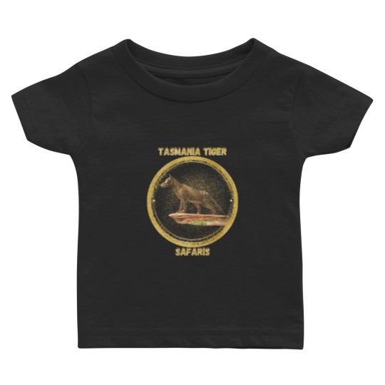 Discover Extinct Tasmania Tiger Safari Baby T Shirts