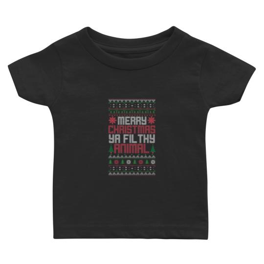 Discover Urban Attitude Christmas Merry Xmas Ya Filthy Animal Meme Baby T Shirts