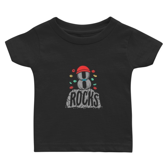 Discover 8th Birthday Rock Climbing 8 Years Old Baby T-shirts