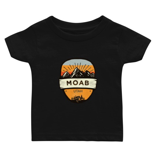 Discover Classic Moab, Utah Souvenir Baby T-shirts