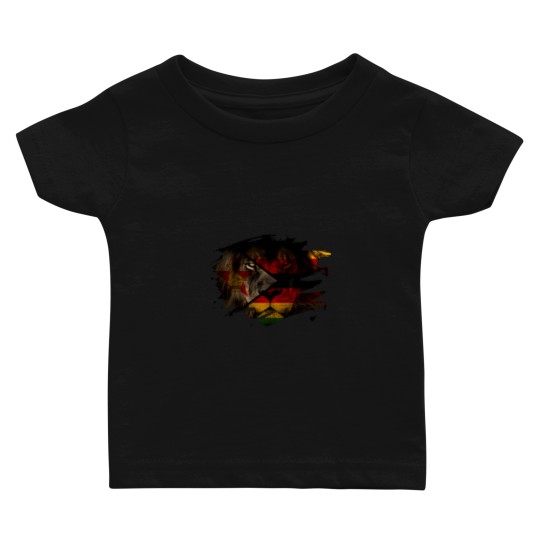 Discover Zimbabwe Lion Flag Baby T-shirts
