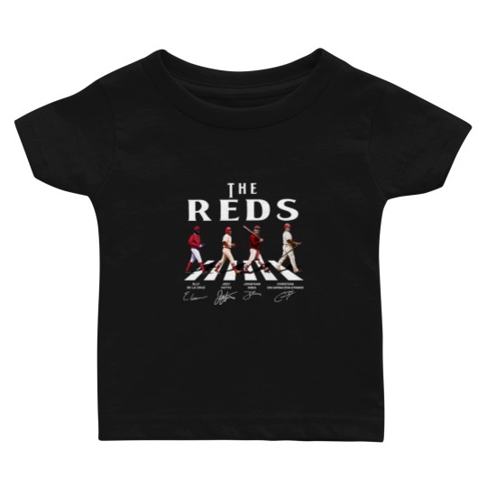 Discover Reds Walking Abbey Road Signatures Baseball Baby T Shirts, Elly De La Cruz, Votto, Jonathan India