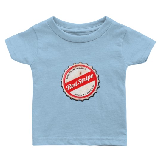 Discover Red Stripe Bottle Cap Baby T Shirts
