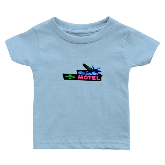 Discover Blue Swallow Motel Neon Sign Route 66 Baby T Shirts