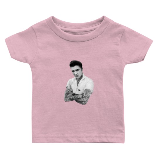 Discover Elvis Presley Tattoo Rockabilly Baby T Shirts Black