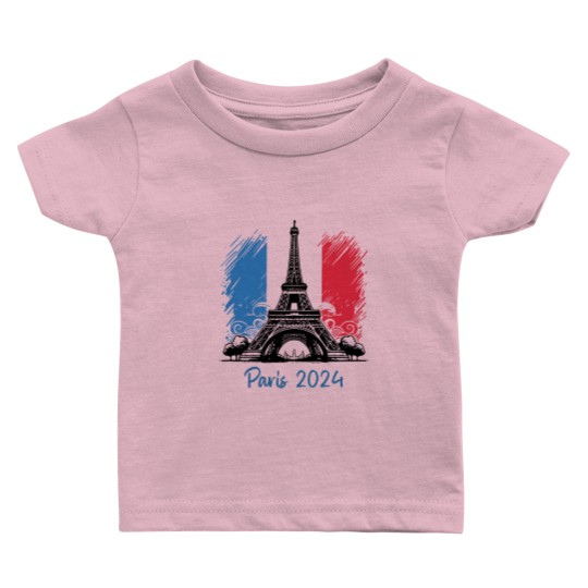 Discover Summer Games, 2024 Paris Olympics, France Baby T Shirts