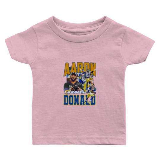 Discover Vintage 90s Graphic Style Aaron Donald Baby T Shirts, Aaron Donald Vintage Baby T Shirts, American Football Gift