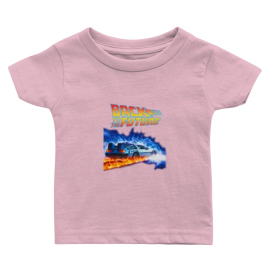 Discover back to the future PNG just DTF halftone black Baby T Shirts