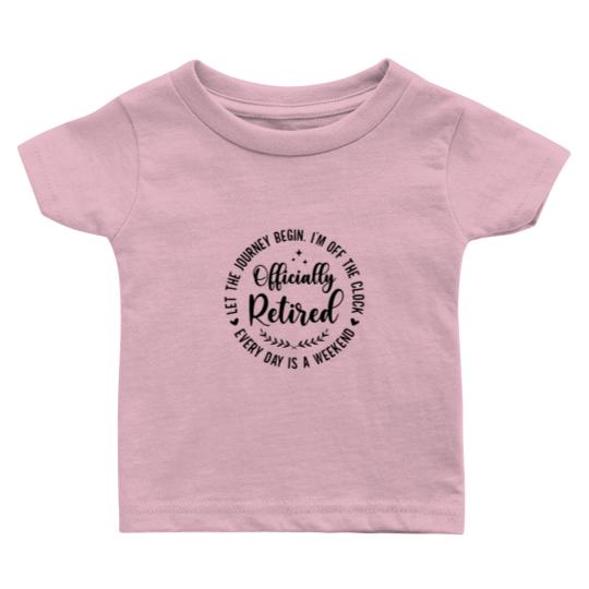 Discover Officially Retired 2024 Funny Baby T-shirt