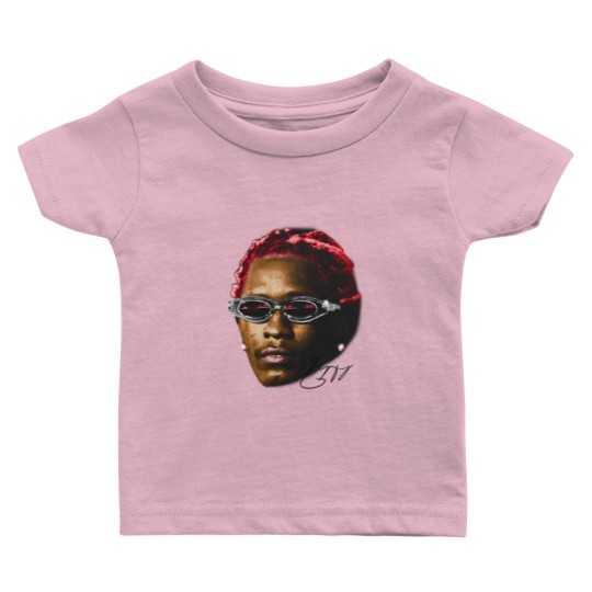 Discover YOUNG THUG Baby T Shirts | Rap Baby T Shirts Concert Merch Kanye Thugger Slime Season | White Red Rare Hip Hop Graphic Print |