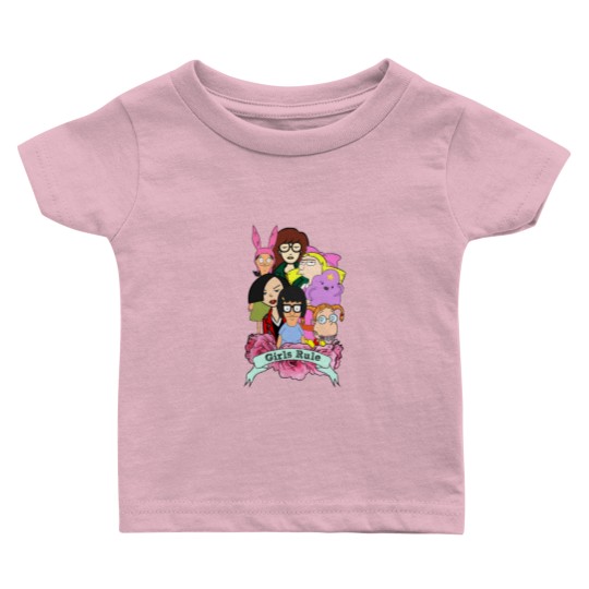 Discover Rule the Cool: 90's Girls Rule Cartoon Baby T Shirts