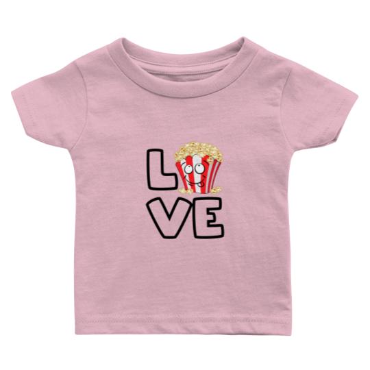 Discover Love Popcorn - Popcorn Lovers - Baby T Shirts