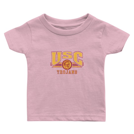 Discover womens usc trojans vintage stripe white womens officially licensed t Baby T Shirts