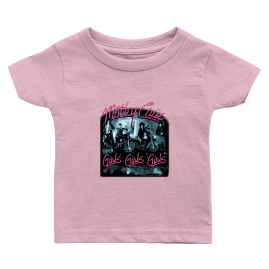 Discover Motley Crue Girls Girls Girls Baby T-Shirt - Black Design