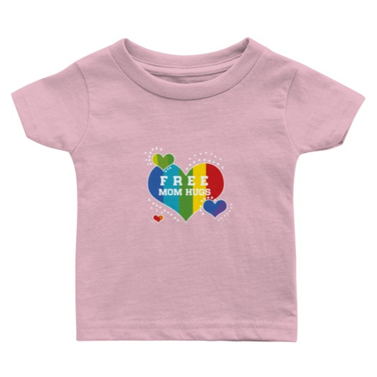 Discover Free Mum Hugs Rainbow Heart Classic Baby T Shirts