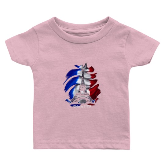 Discover Paris 2024 Olympics Baby T-Shirt for Little Fans
