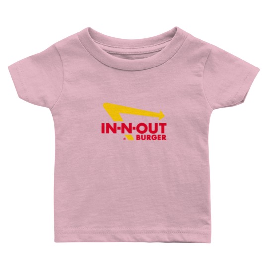 Discover In And Out burger food logo restaurant Baby T Shirts Baby T Shirts
