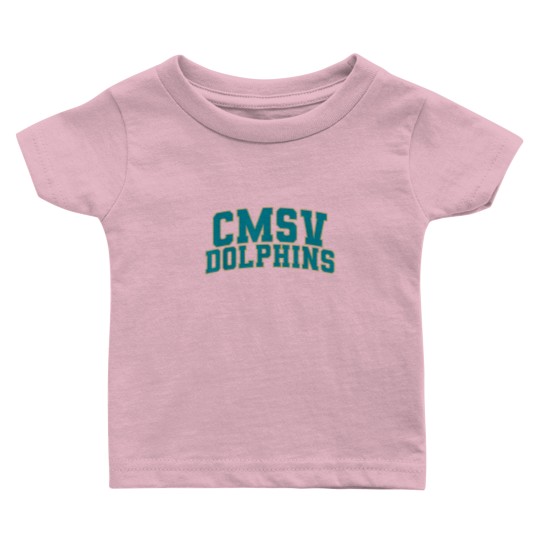Discover College of Mount Saint Vincent Dolphins 01 Baby T Shirts