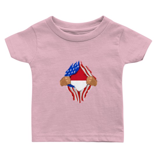 Discover Indonesian Blood Inside Me Indonesia Flag Gift Baby T Shirts