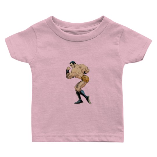 Discover flex mentallo, comics, patrol, strongman, hero of the beach, charles atlas, muscle power,pin up Baby T Shirts