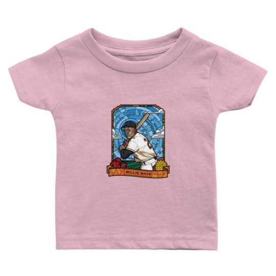 Discover WILLIE MAYS STAINED GLASS - Willie Mays - Baby T Shirts
