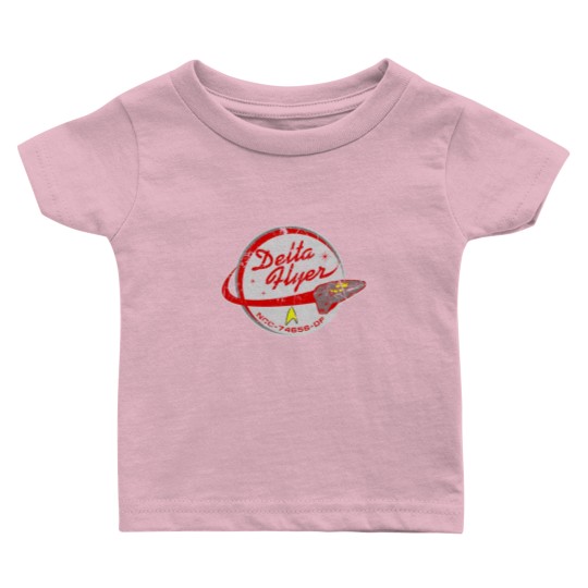 Discover Delta Flyer Patch Distressed Baby T Shirts
