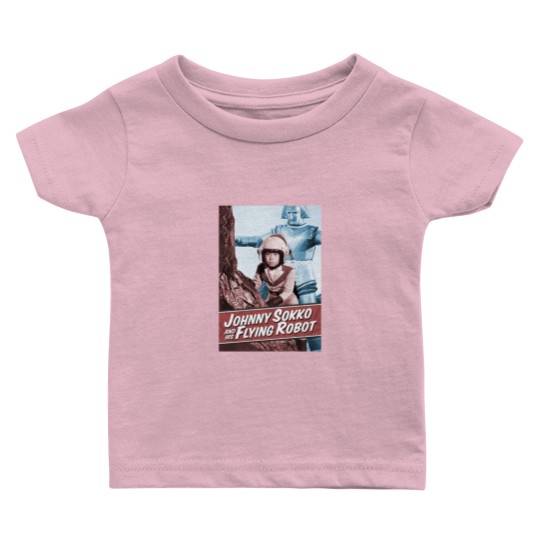 Discover Giant Robot Johnny Sokko's Flying Robot Vintage Poster Baby T Shirts
