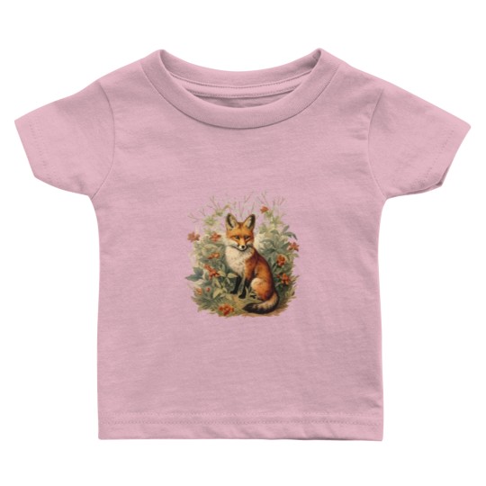 Discover Fox Botanical Vintage Style Baby T-Shirt