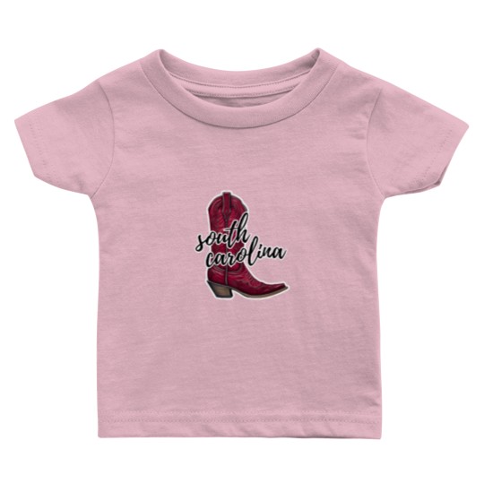 Discover University of South Carolina cowboy boot 1 Baby T Shirts