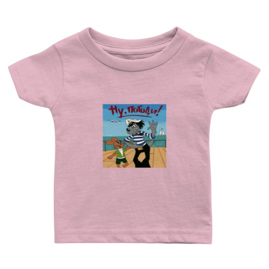 Discover Nu pogodi with the rabbit cartoon Baby T Shirts