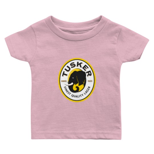 Discover Tusker Lager Logo Merchandise Baby T Shirts