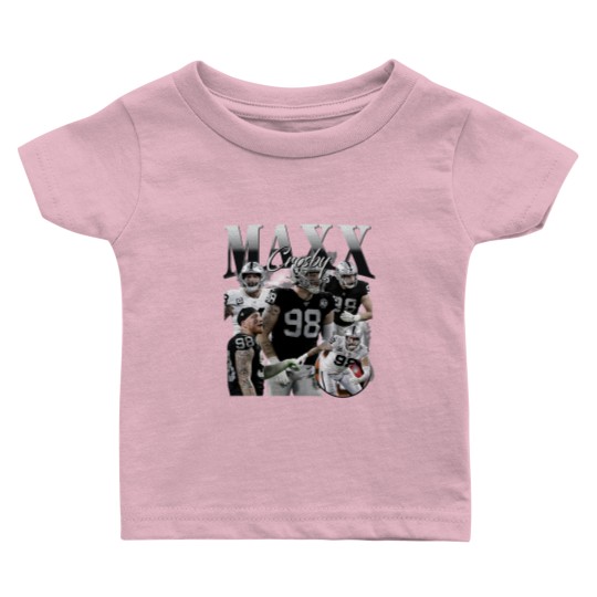 Discover Vintage 90s Graphic Style Maxx Crosby Baby T Shirts - Maxx Crosby Football Baby T Shirts