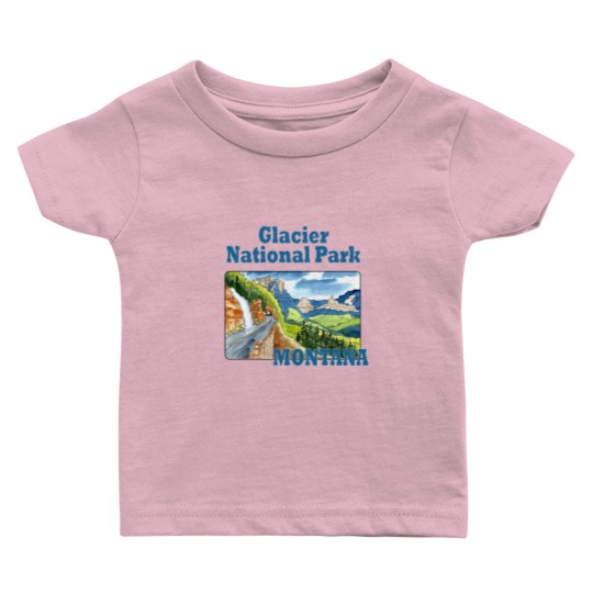 Discover Glacier National Park, Montana - Glacier National Park - Baby T Shirts