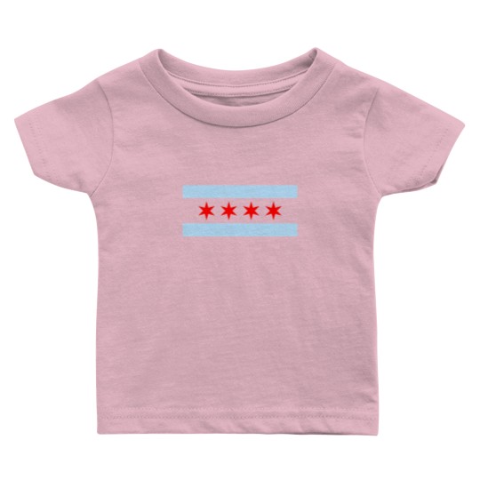 Discover Chicago Flag - Chicago - Baby T Shirts