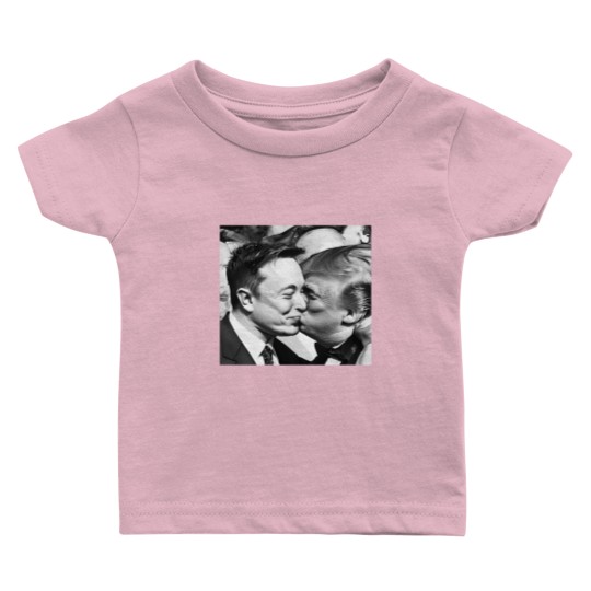 Discover Elon Musk and Donald Trump Kissing Baby T Shirts