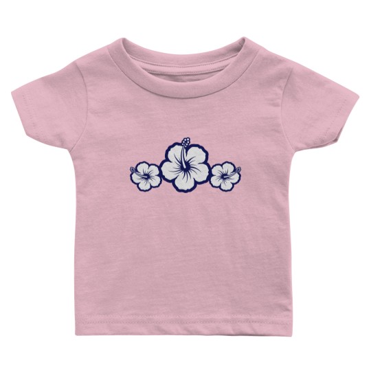 Discover Hawaiian Hibiscus Flowers - Surf & Sun Baby T Shirts