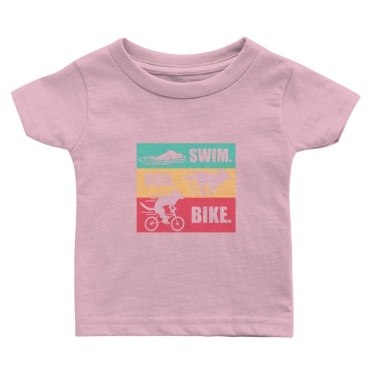 Discover Dog Swim Run Bike Baby T Shirts