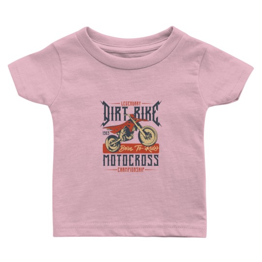 Discover Legendary Dirt Bike Motocross Championship 1969 Baby T Shirts