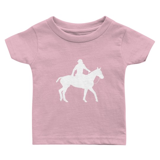 Discover Horse Rider Pocket Design Baby T-Shirt for Horse Lovers