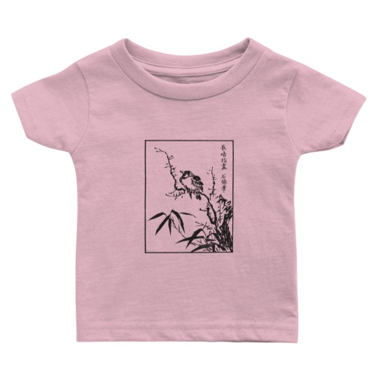Discover Japanese Bird Art Baby T Shirts