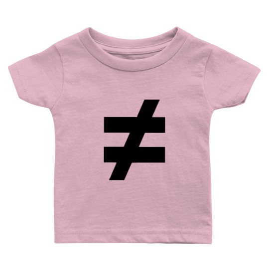 Discover Not Equal To 2 Baby T Shirts