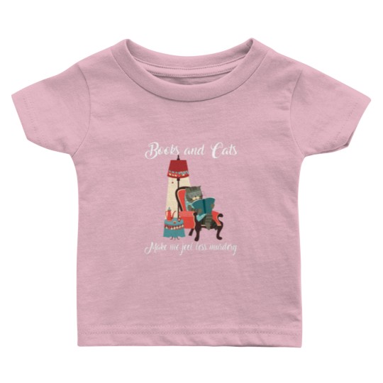 Discover Cat Lovers | Books And Cats Make Me Feel Murdery T- Baby T Shirts