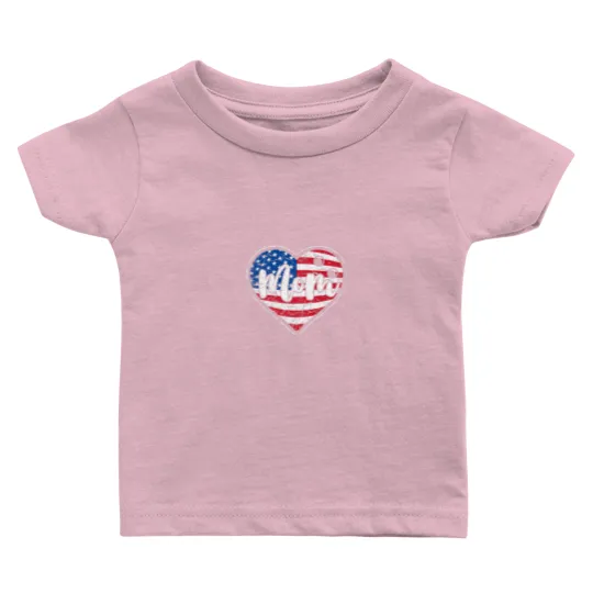 Discover Womens Distressed American Flag Heart Bowling Baby T Shirts