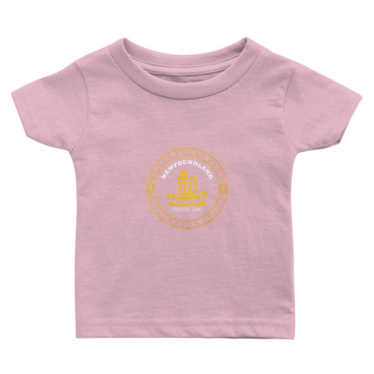 Discover Newfoundland founde 1497 Old Sailing Ship Discover Baby T Shirts