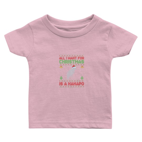 Discover Funny Ugly All I Want For Christmas Is A Kakapo Baby T Shirts