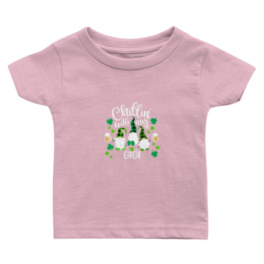 Discover Chillin With My Gigi St Patricks Day Gnomes Garden Baby T Shirts