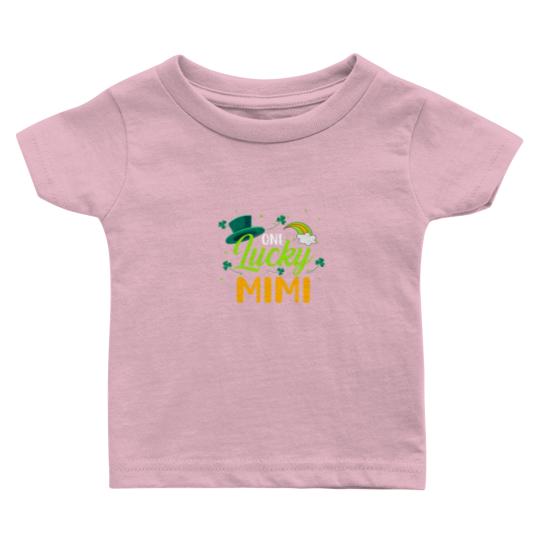 Discover Lucky Mimi Green Four Leaf Clover Patrick's Day Baby T Shirts