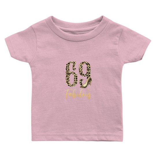 Discover Mb 69Th Birthday 69 And Fabulous Leopard Print Hig Baby T Shirts