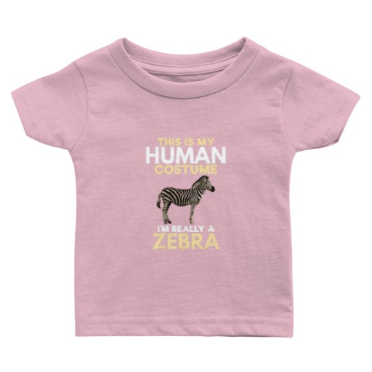 Discover My Human Costume Really Zebra Lover Zookeeper Gift Baby T Shirts