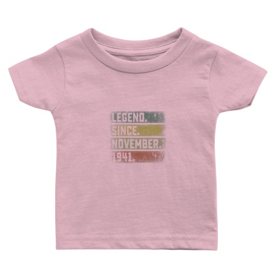 Discover Legend Since November 1941 80Th Birthday Mens 80 Y Baby T Shirts